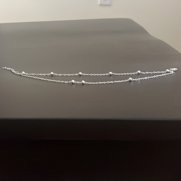 Double Layered Silver Anklet/Bracelet - Picture 4 of 4